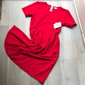 Lularoe Red Amelia size L new with tags